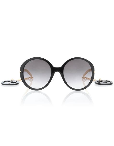 gucci sunglasses with hanging gg|Gucci oversized sunglasses.